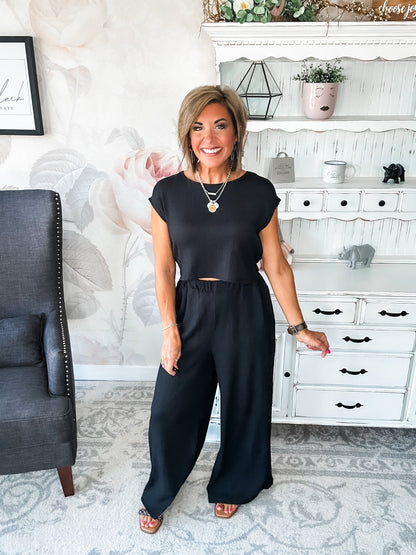 Had A Plan Jumpsuit - Black