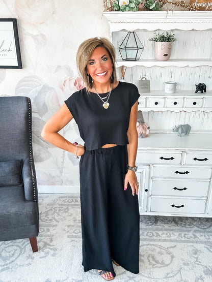 Had A Plan Jumpsuit - Black