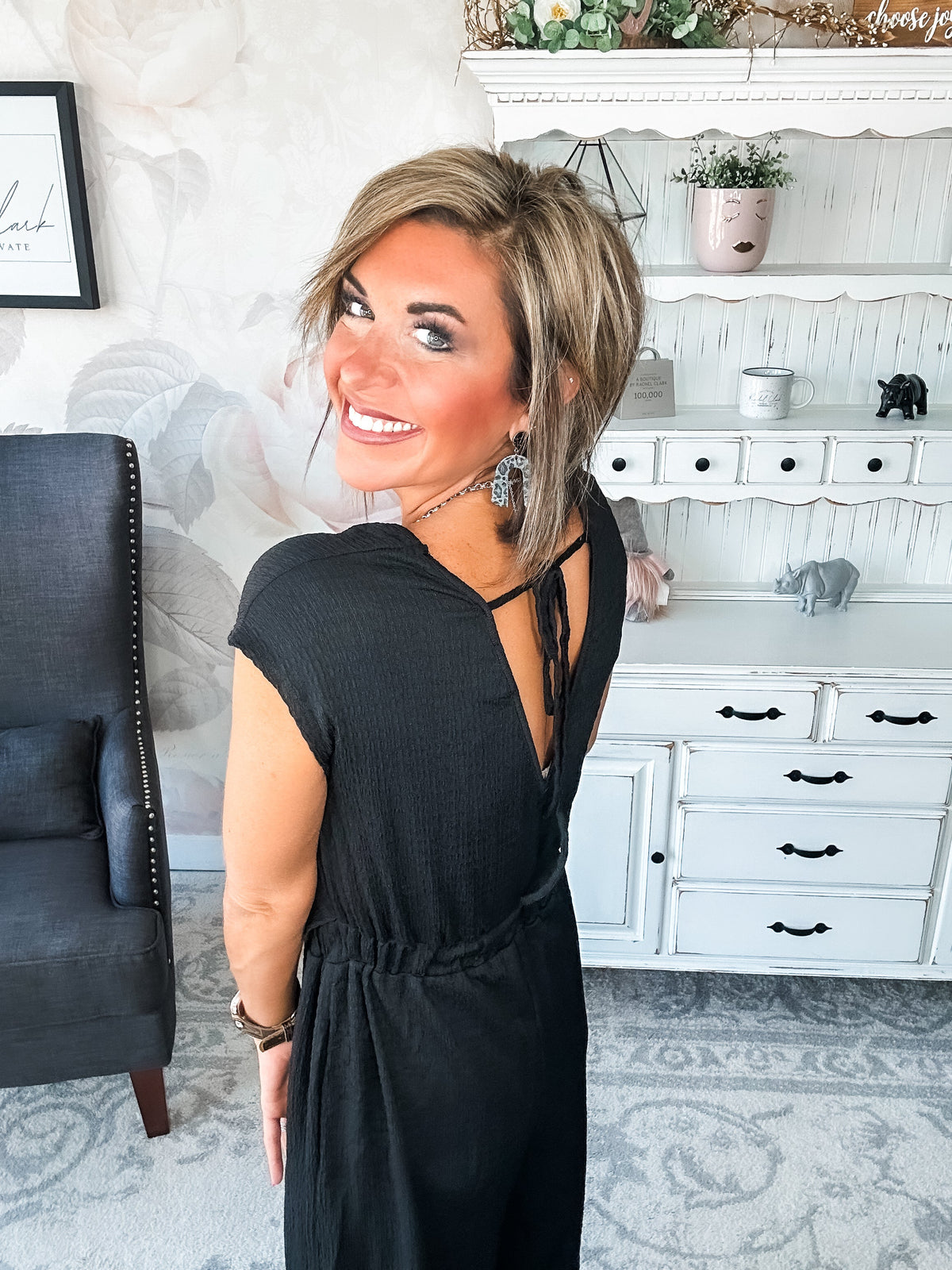 Had A Plan Jumpsuit - Black