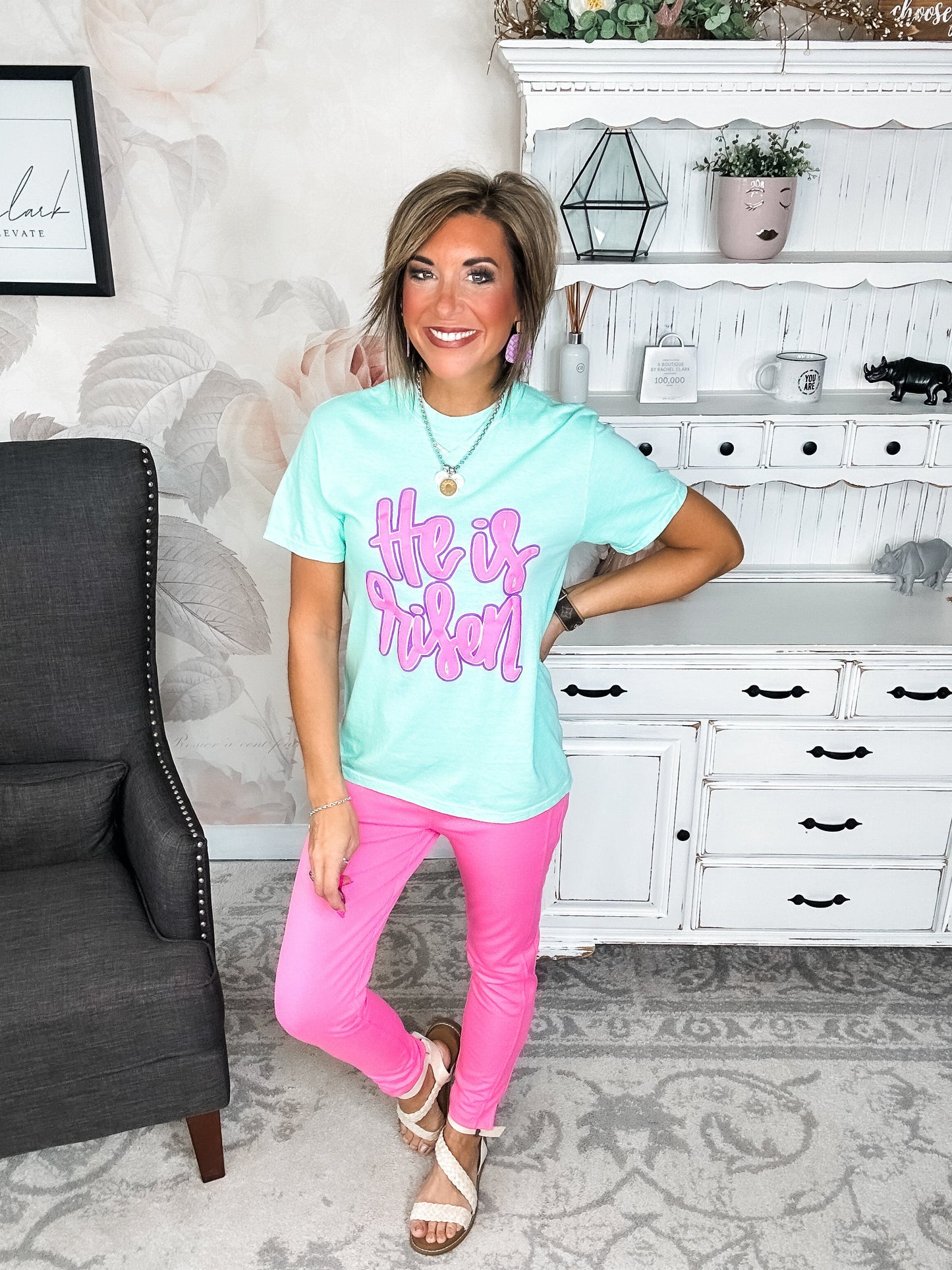 He Is Risen Graphic Tee