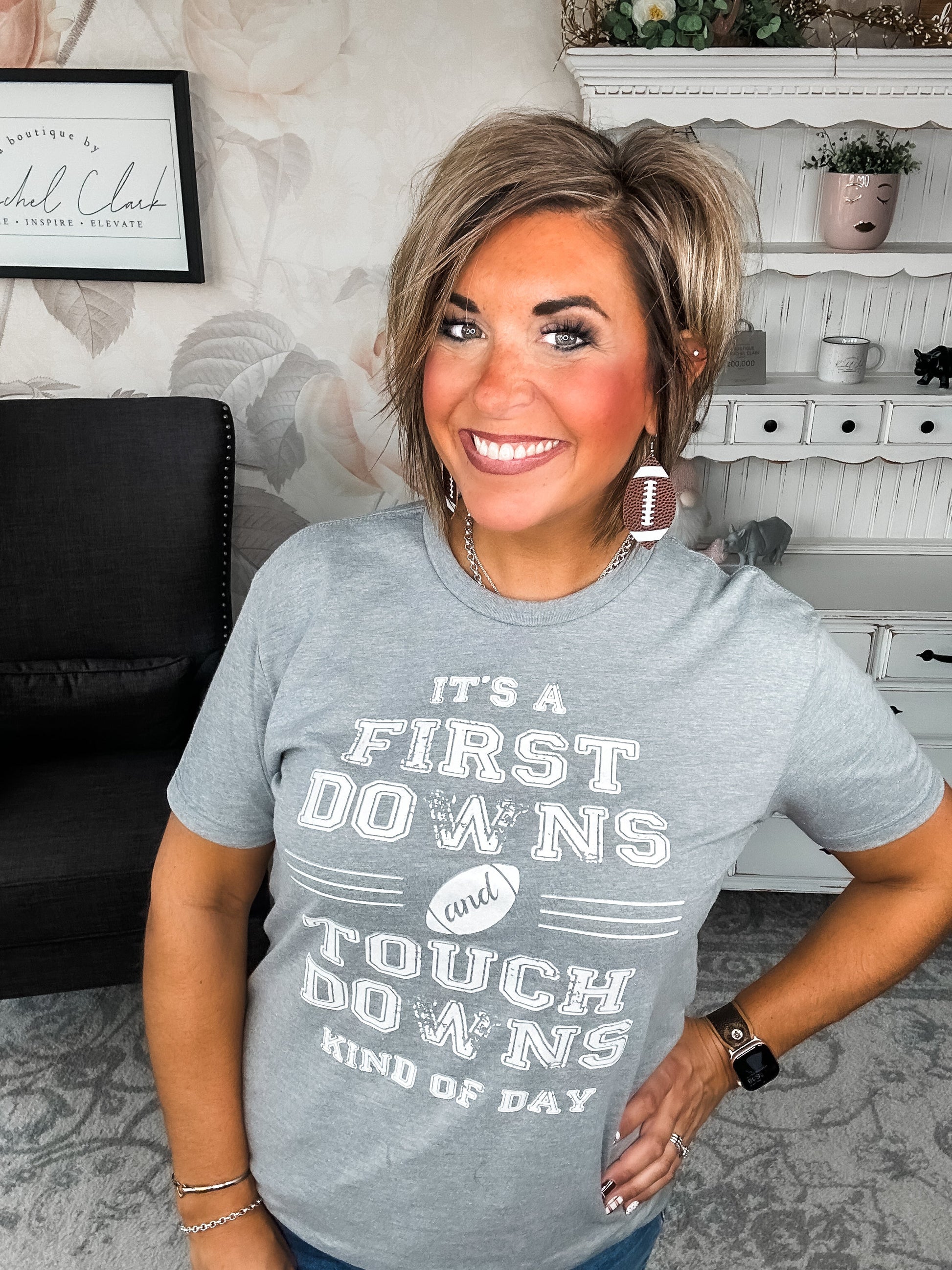 First Downs and Touchdowns Graphic Tee