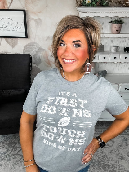 First Downs and Touchdowns Graphic Tee