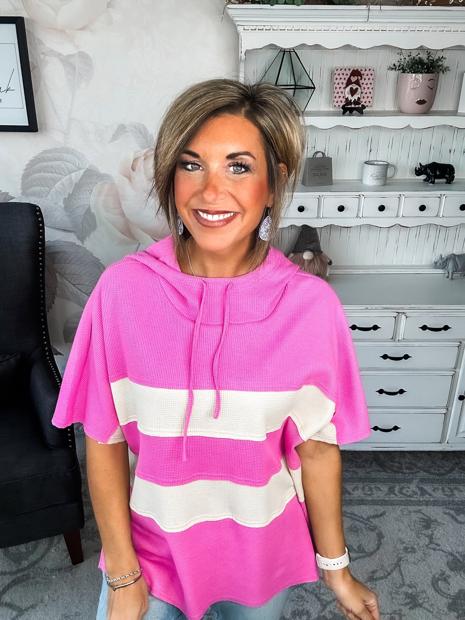 Made It All Up Hooded Top - Pink