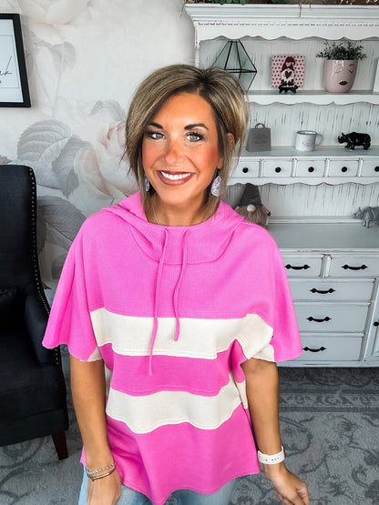Made It All Up Hooded Top - Pink