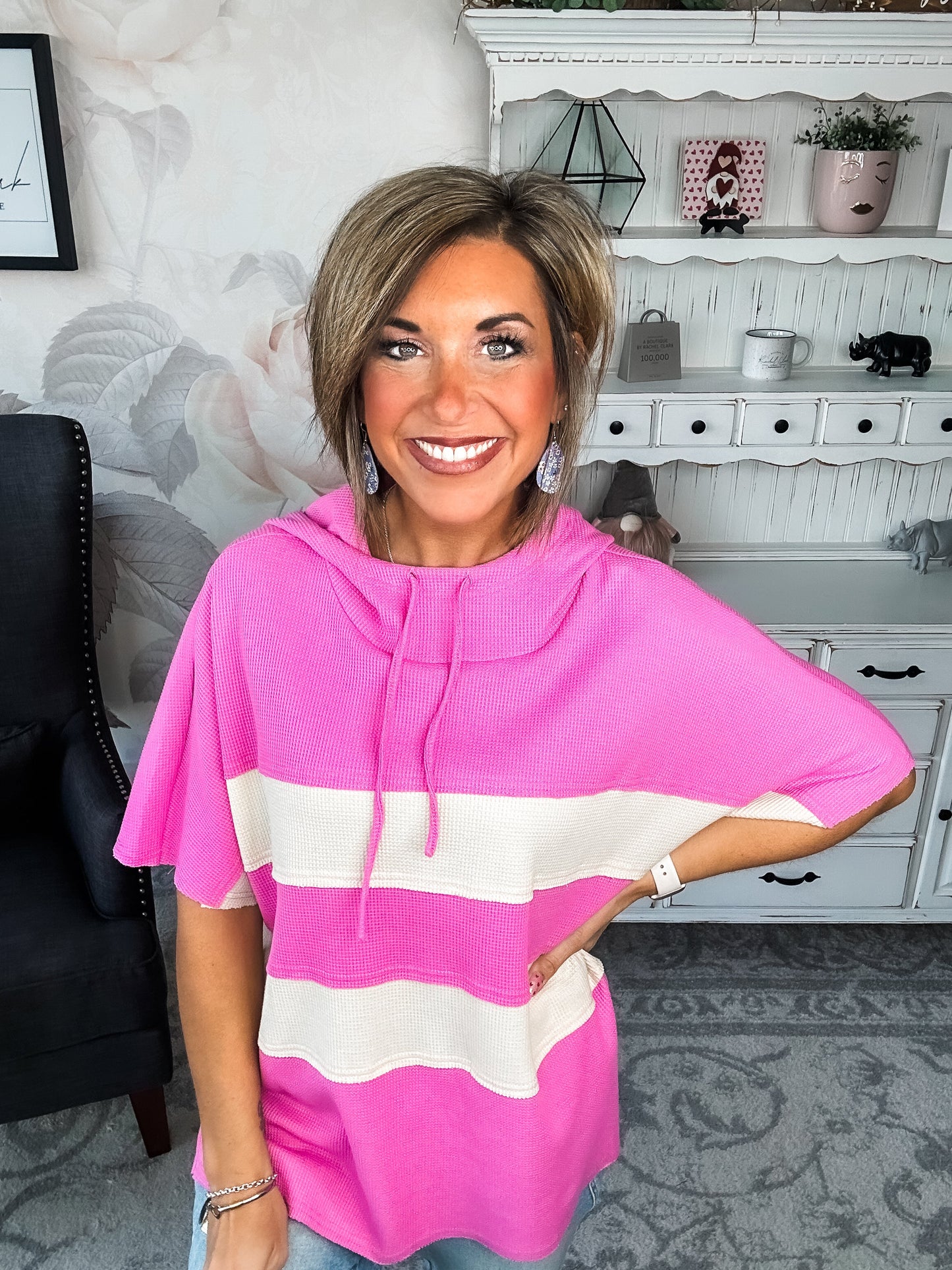 Made It All Up Hooded Top - Pink