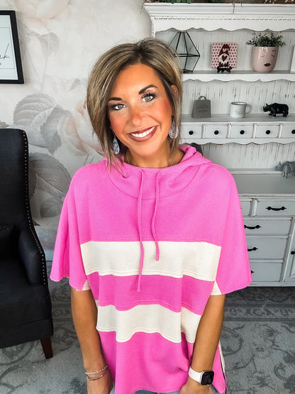 Made It All Up Hooded Top - Pink