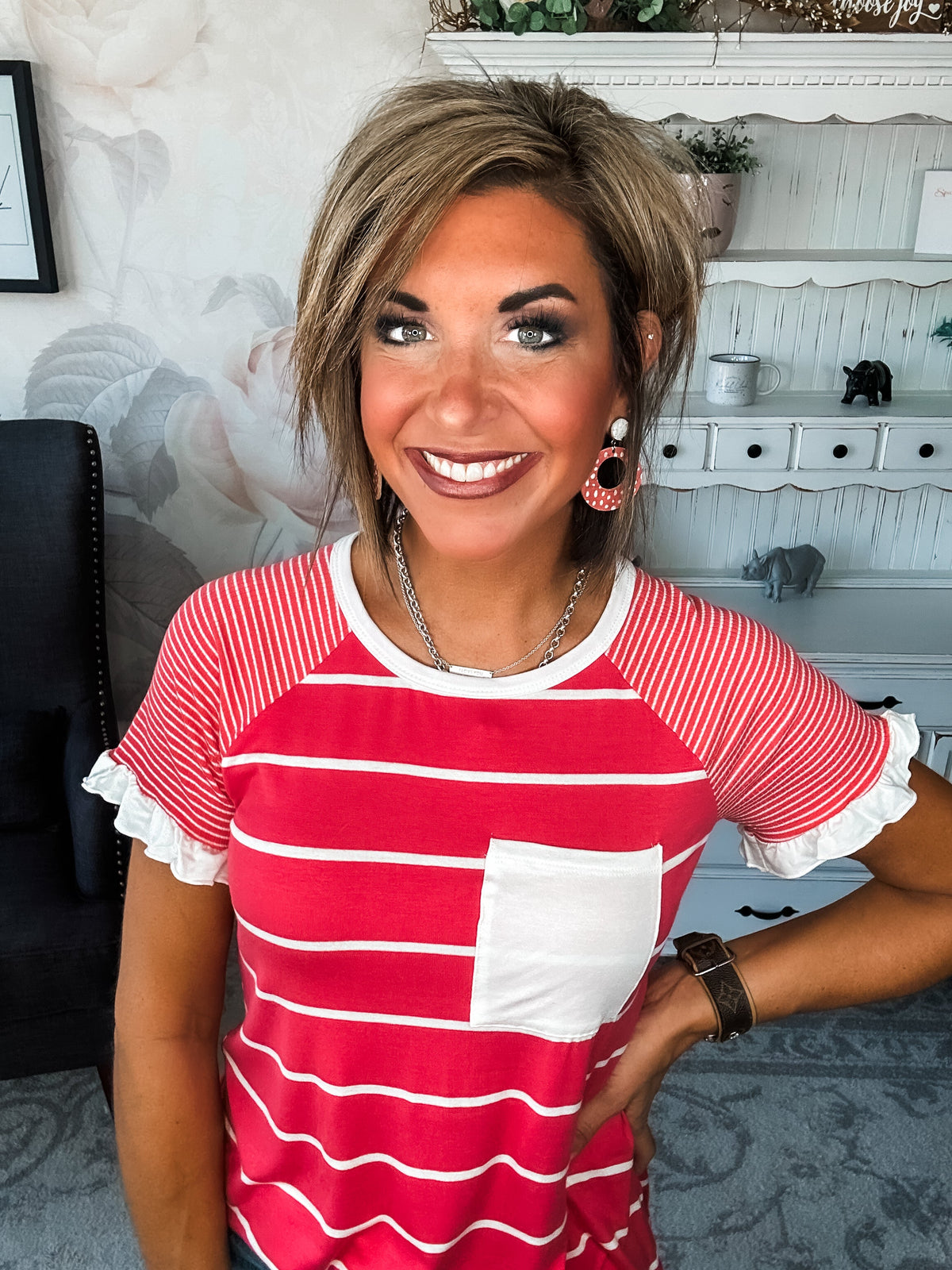Can't Bring Me Down Tee - Coral