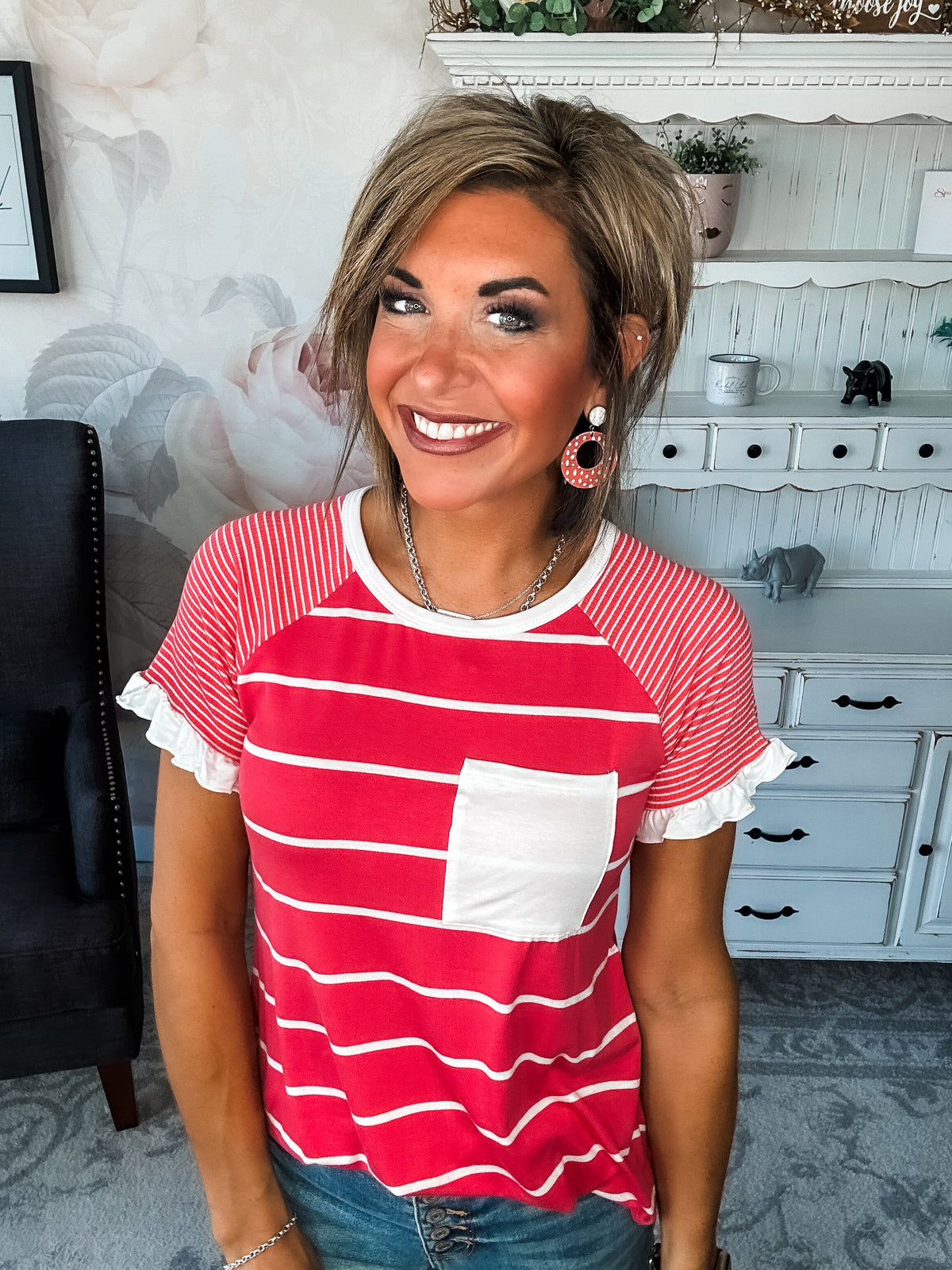 Can't Bring Me Down Tee - Coral