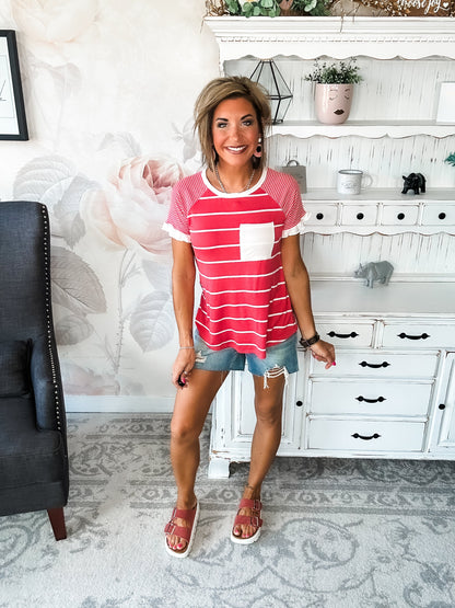 Can't Bring Me Down Tee - Coral