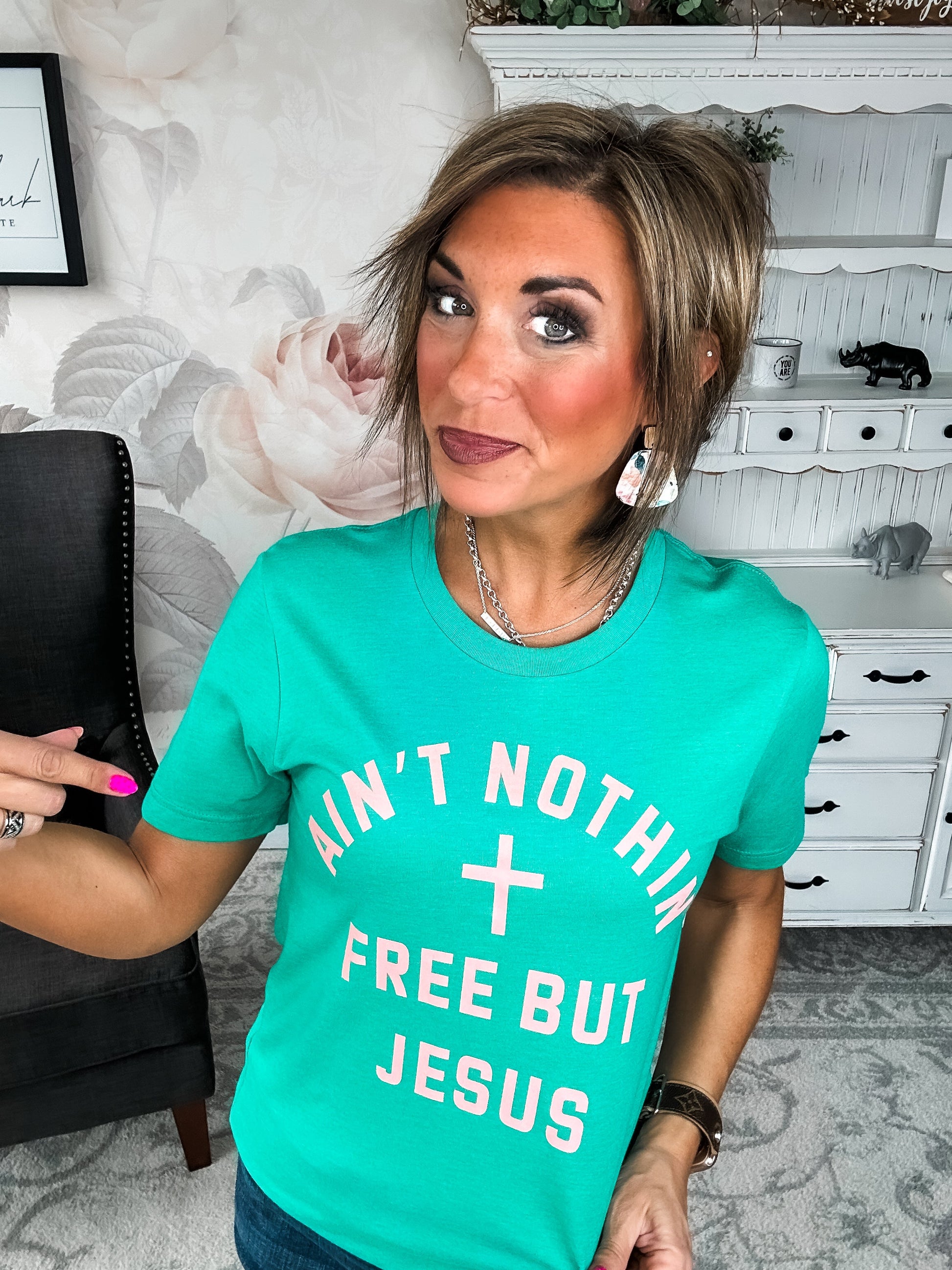 Ain't Nothin Free But Jesus Graphic Tee
