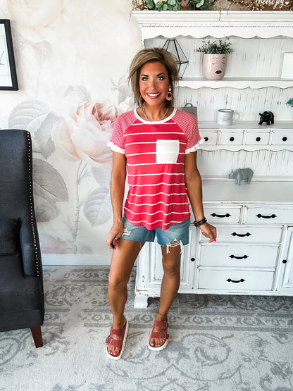 Can't Bring Me Down Tee - Coral
