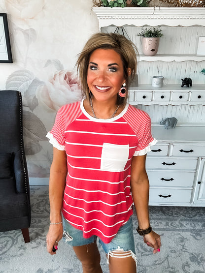 Can't Bring Me Down Tee - Coral