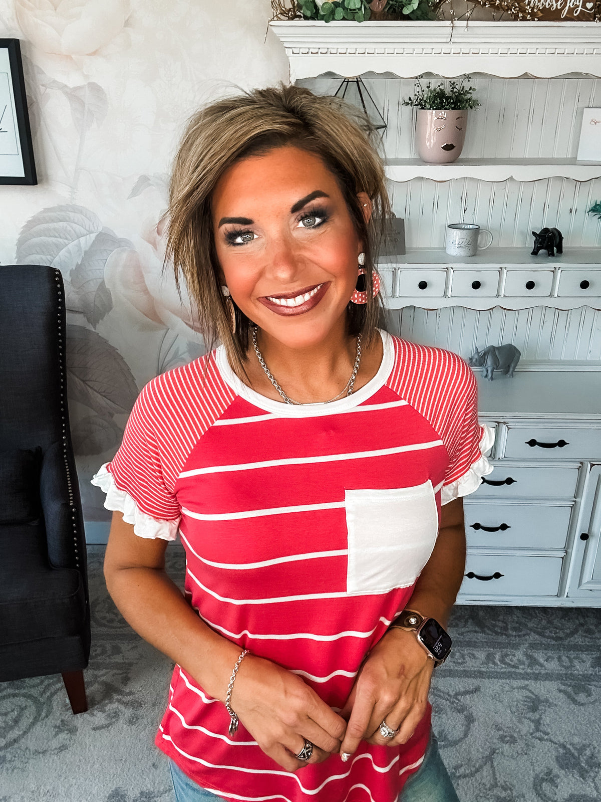 Can't Bring Me Down Tee - Coral