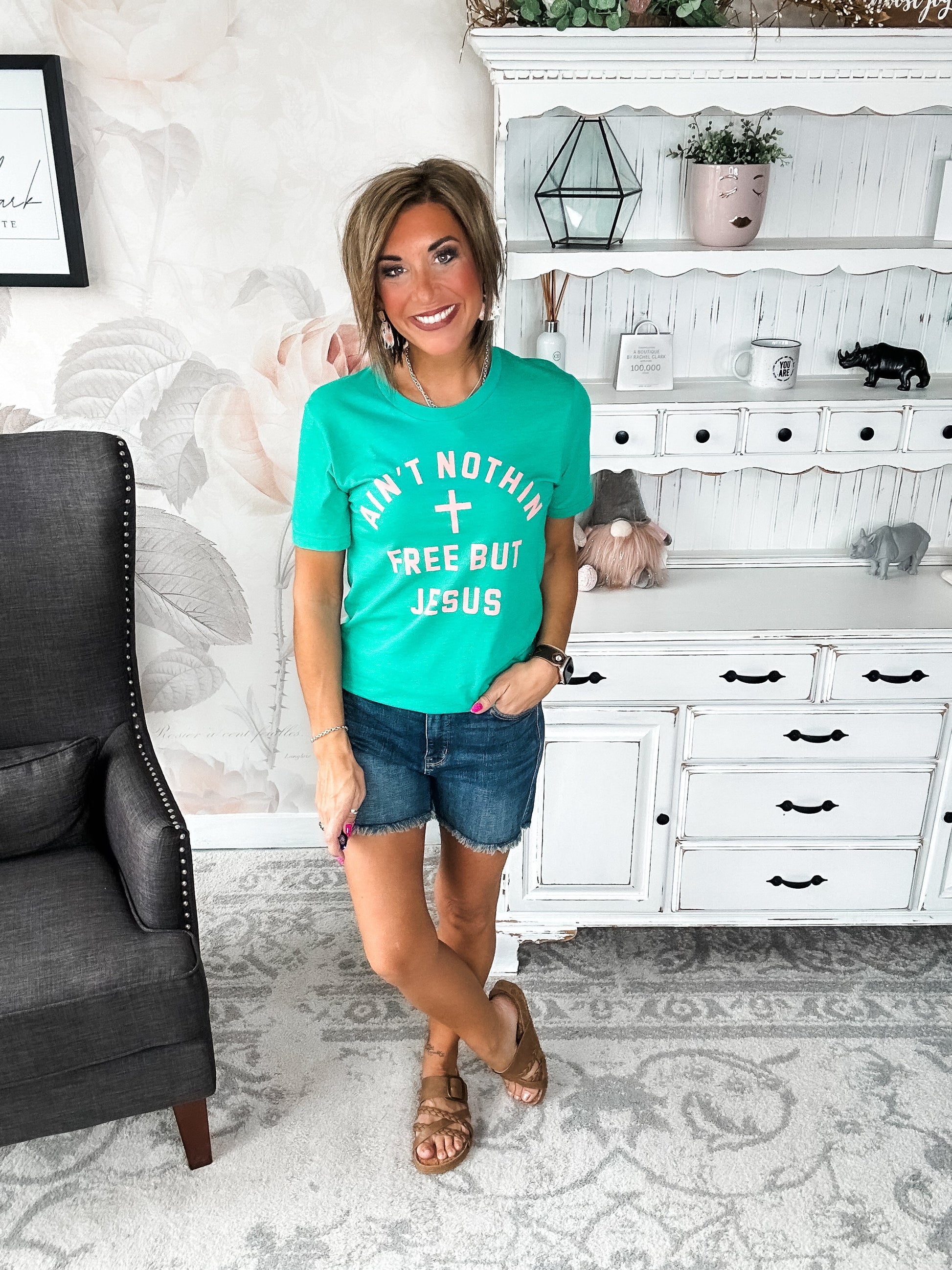 Ain't Nothin Free But Jesus Graphic Tee