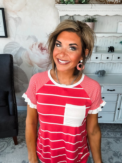 Can't Bring Me Down Tee - Coral