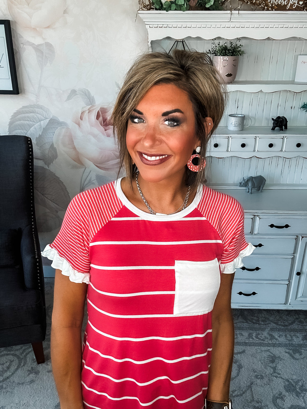 Can't Bring Me Down Tee - Coral