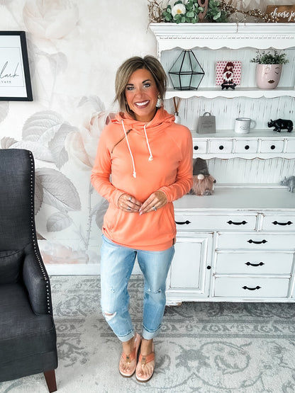 Ampersand Avenue - Doublehood™ Sweatshirt - Orange Peel