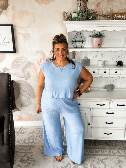 Had A Plan Jumpsuit - Blue