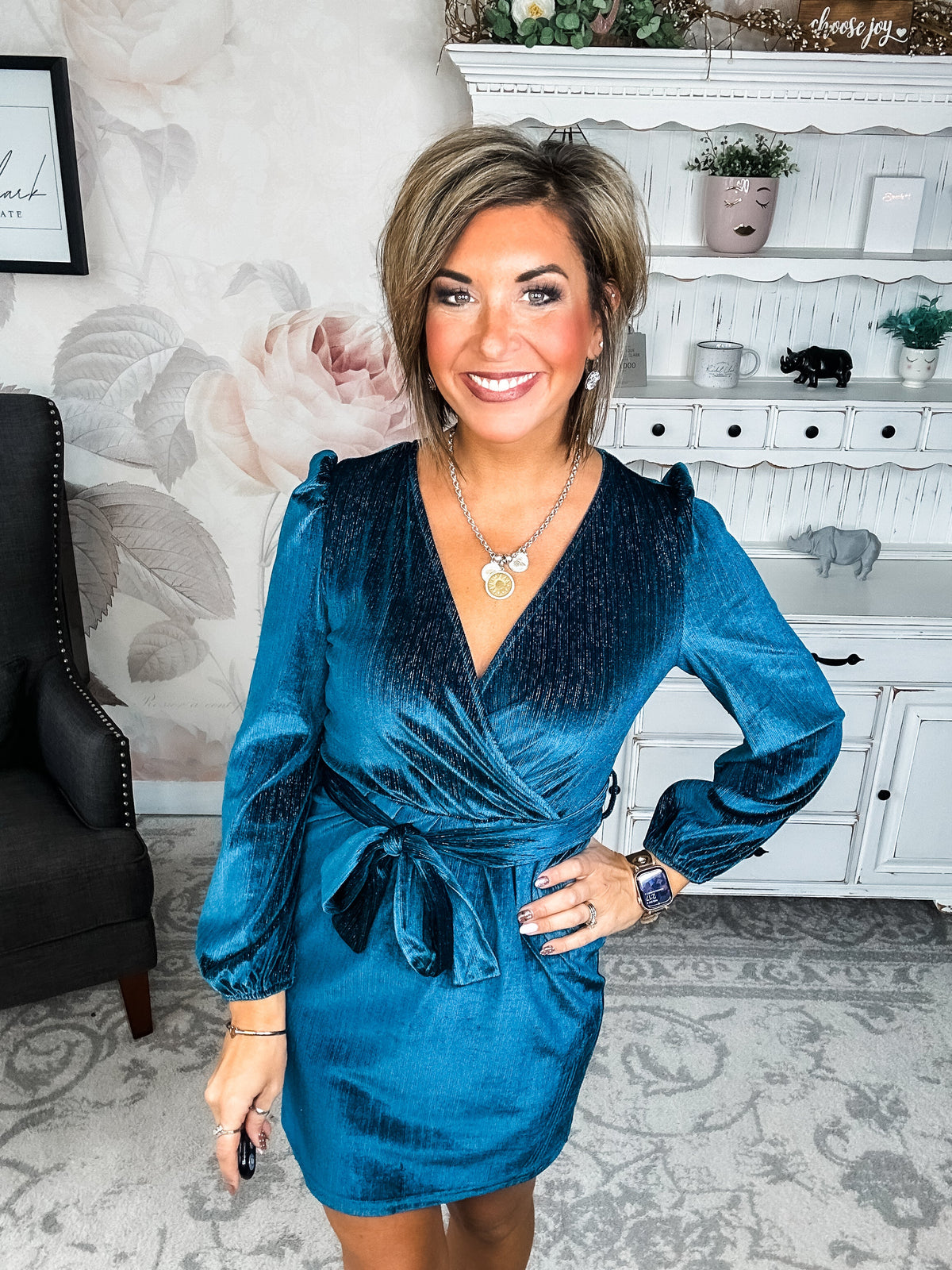 At First Sight Dress - Teal