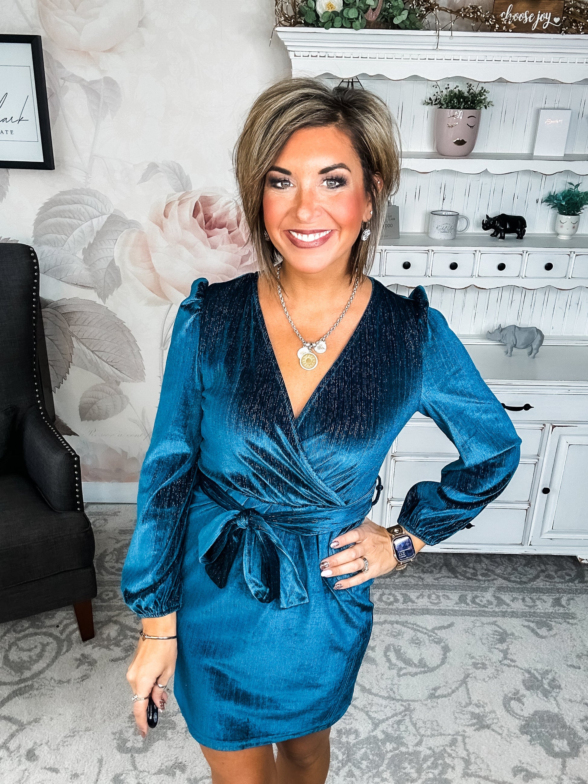 At First Sight Dress - Teal