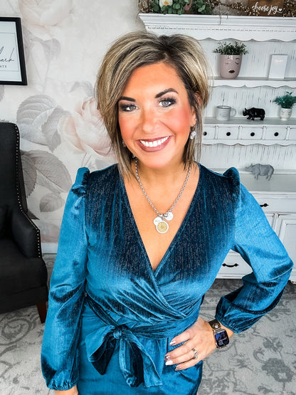 At First Sight Dress - Teal