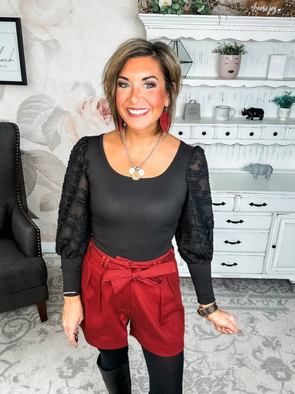 Crazy About You Belted Shorts