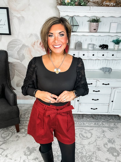 Crazy About You Belted Shorts