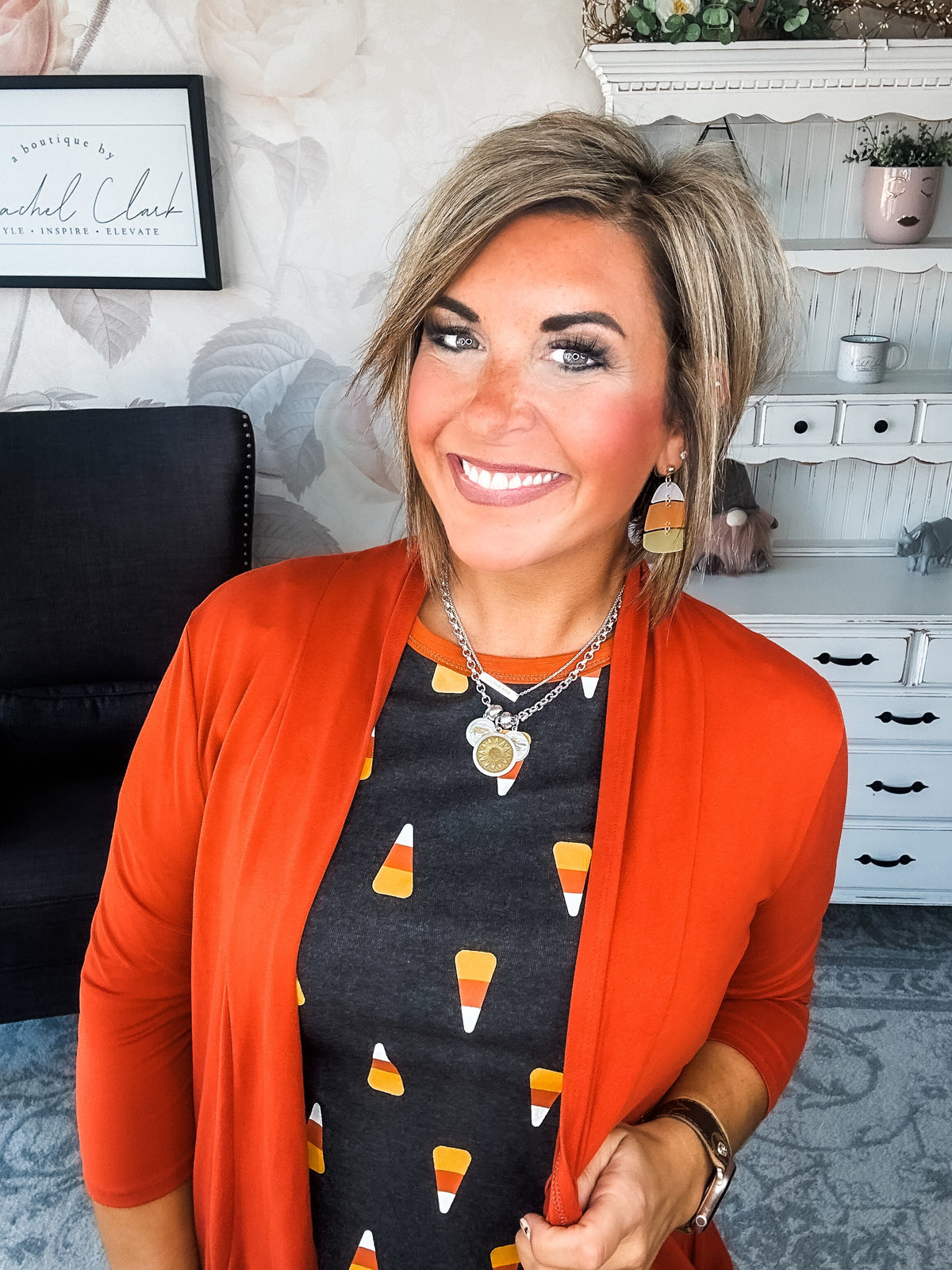 Ampersand Avenue Tee - Candy Corn Cutie
