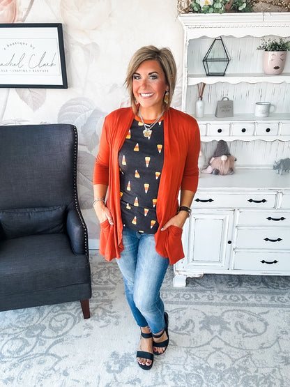 Ampersand Avenue Tee - Candy Corn Cutie