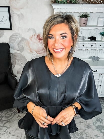 All My Trust In You Blouse - Black