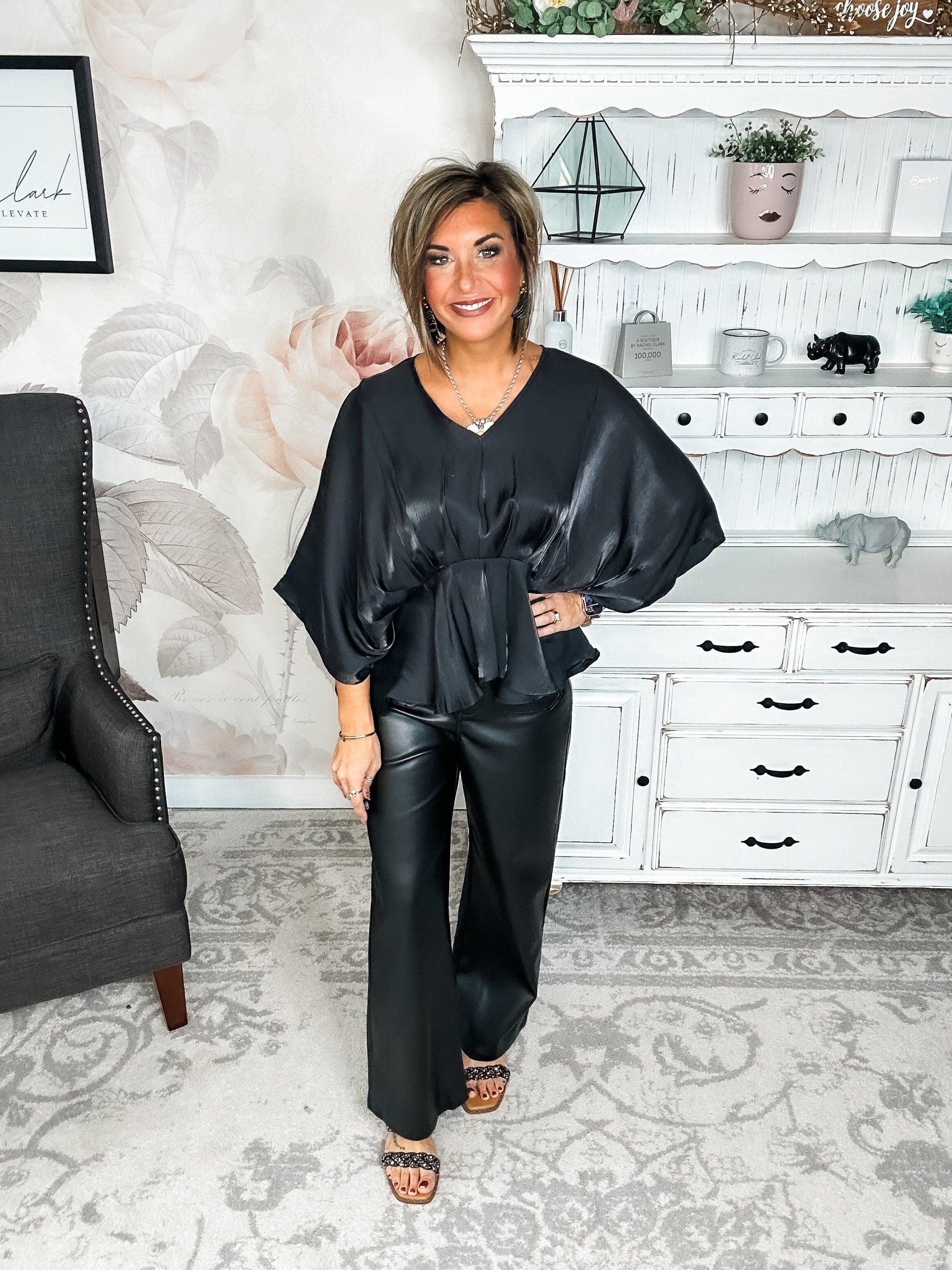All My Trust In You Blouse - Black