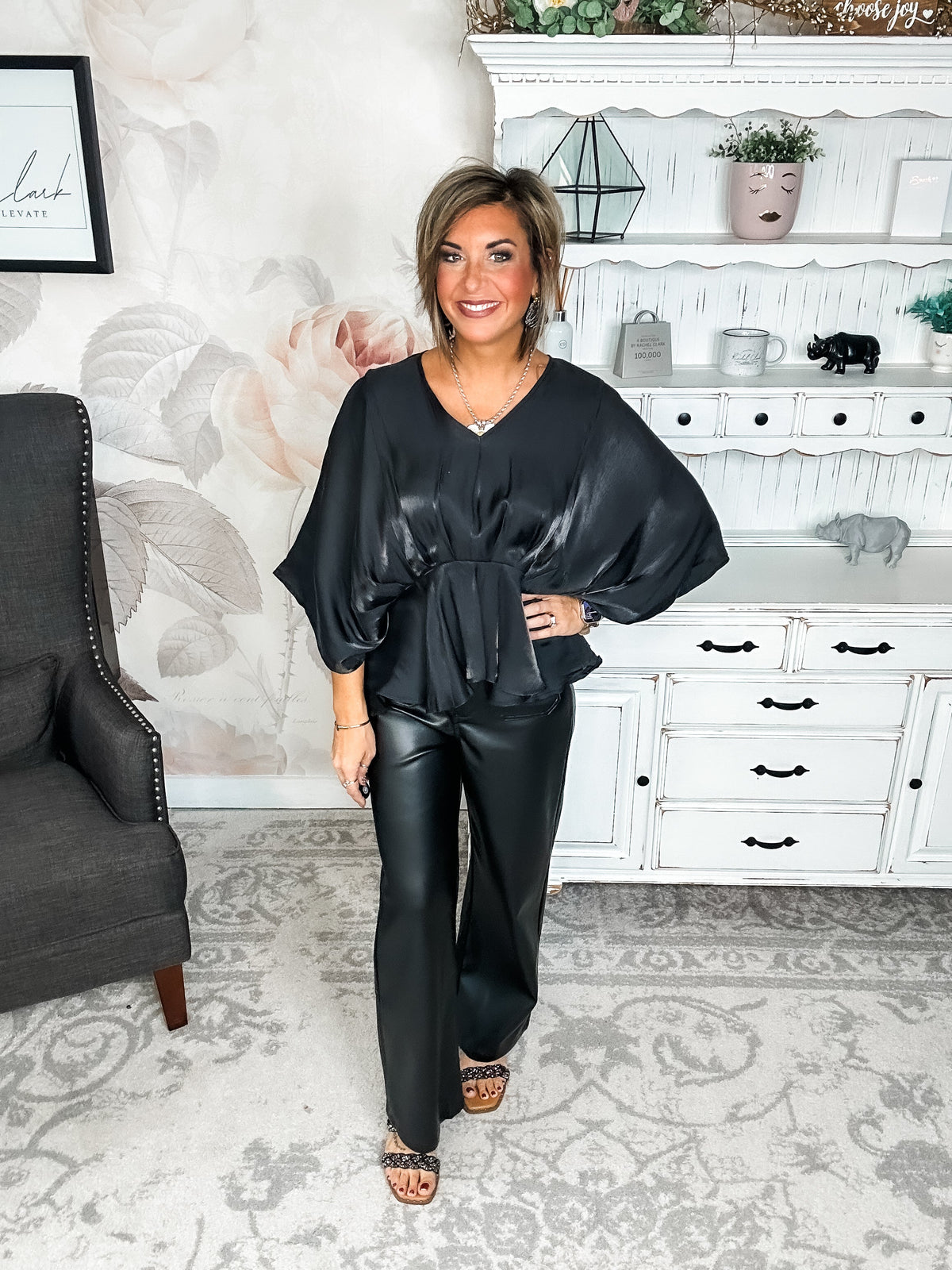 All My Trust In You Blouse - Black