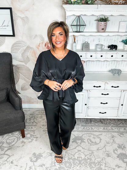 All My Trust In You Blouse - Black