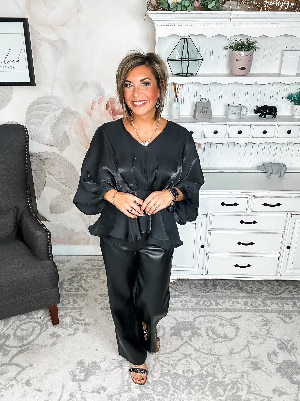 All My Trust In You Blouse - Black