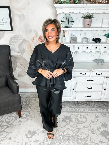 All My Trust In You Blouse - Black