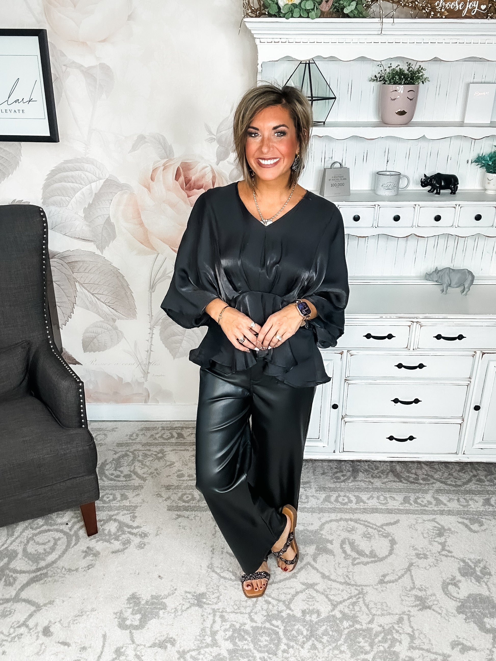 All My Trust In You Blouse - Black