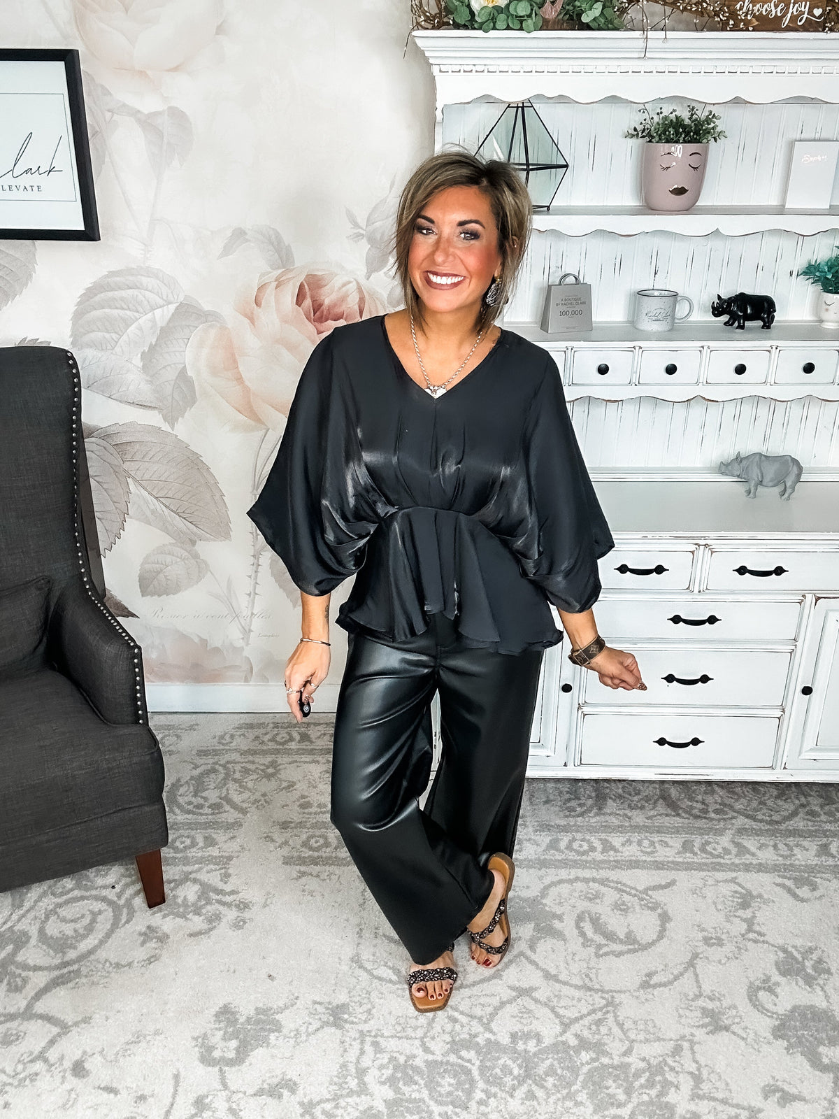 All My Trust In You Blouse - Black