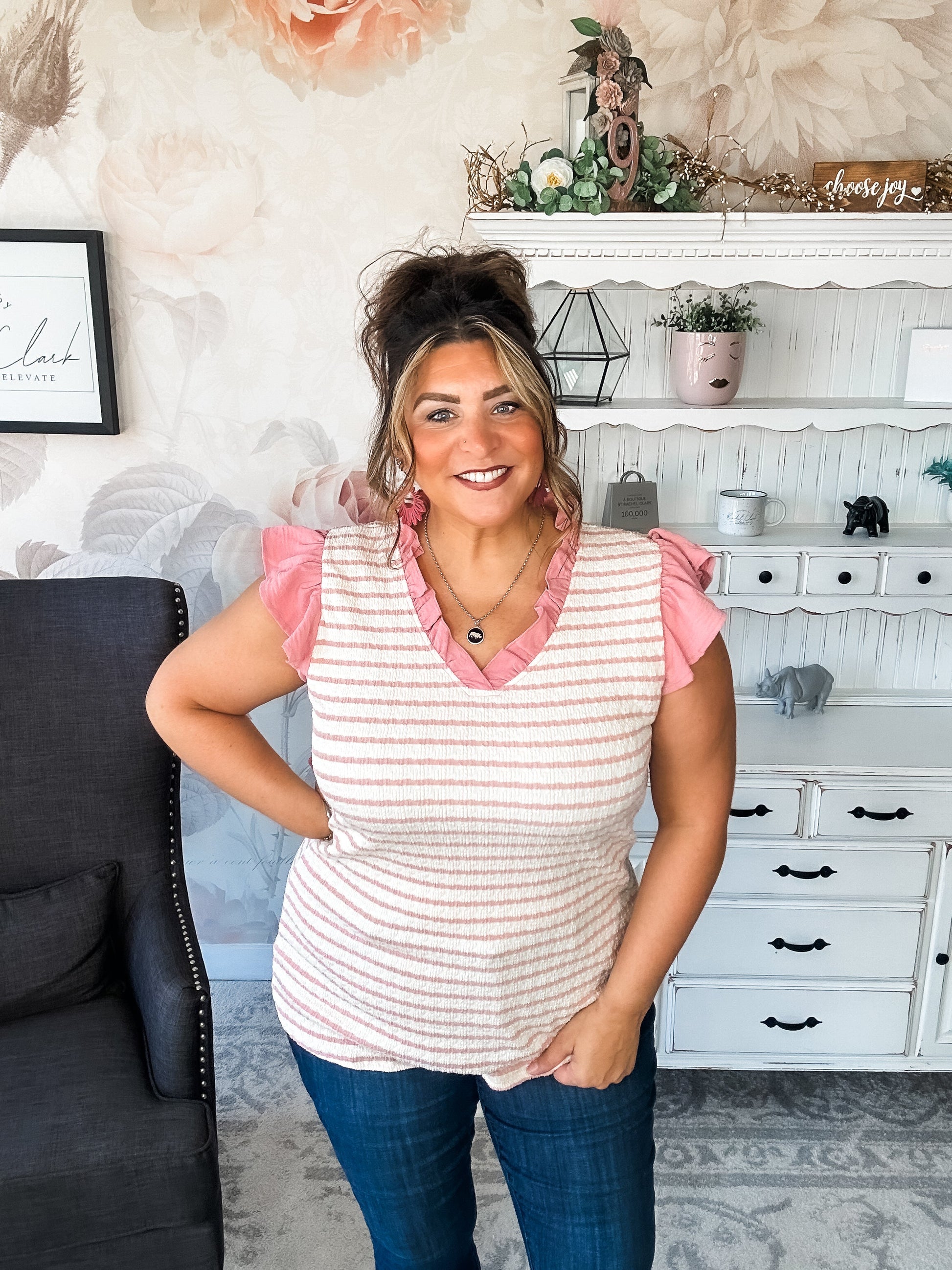Mend A Broken Heart Top - Rose
