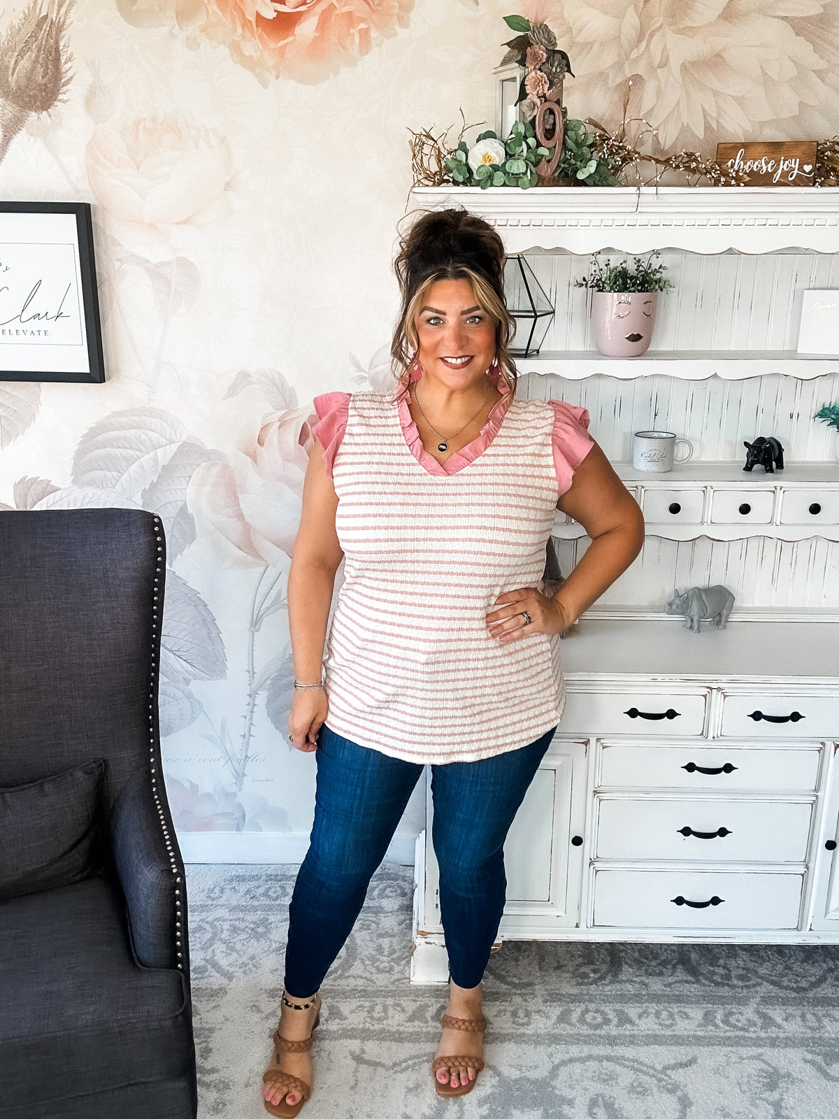 Mend A Broken Heart Top - Rose