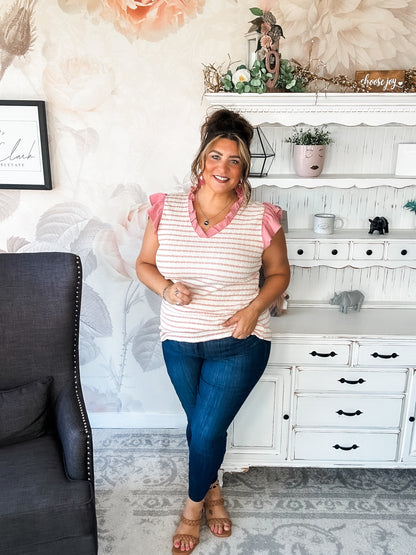 Mend A Broken Heart Top - Rose