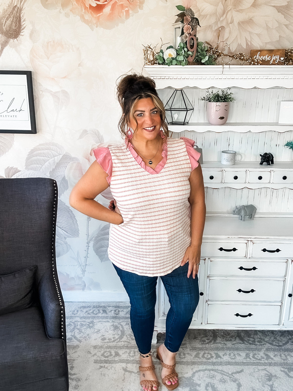 Mend A Broken Heart Top - Rose