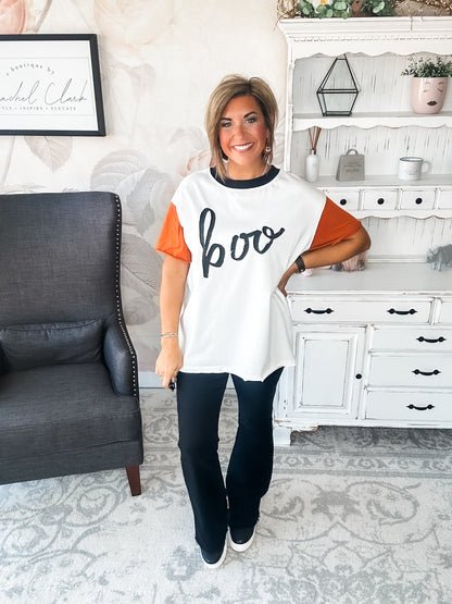 Ampersand Avenue Boyfriend Tee - Hey Boo-tiful