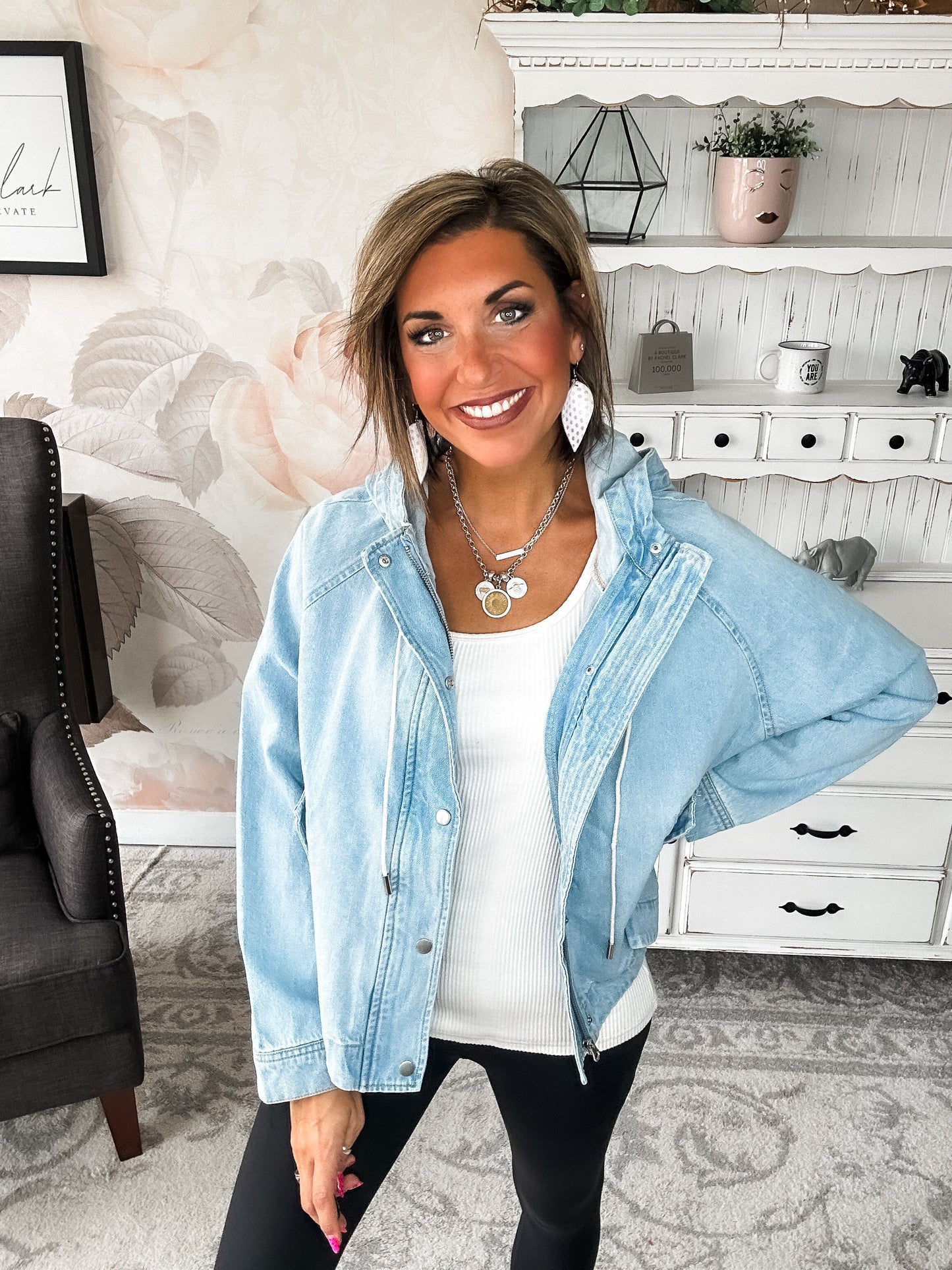 All That She Wants Hooded Jean Jacket