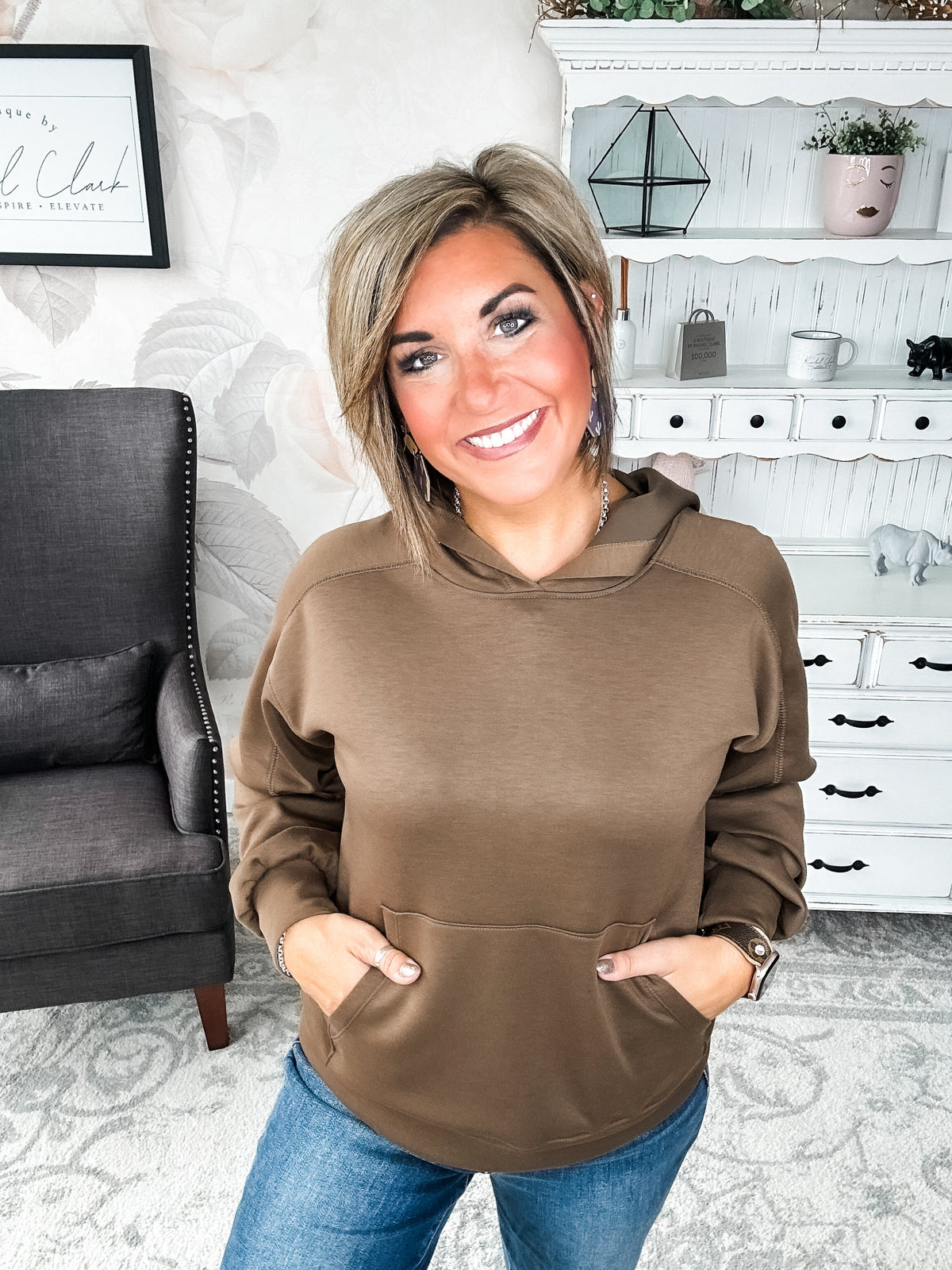 Charmed On The Weekend Hoodie - Mocha