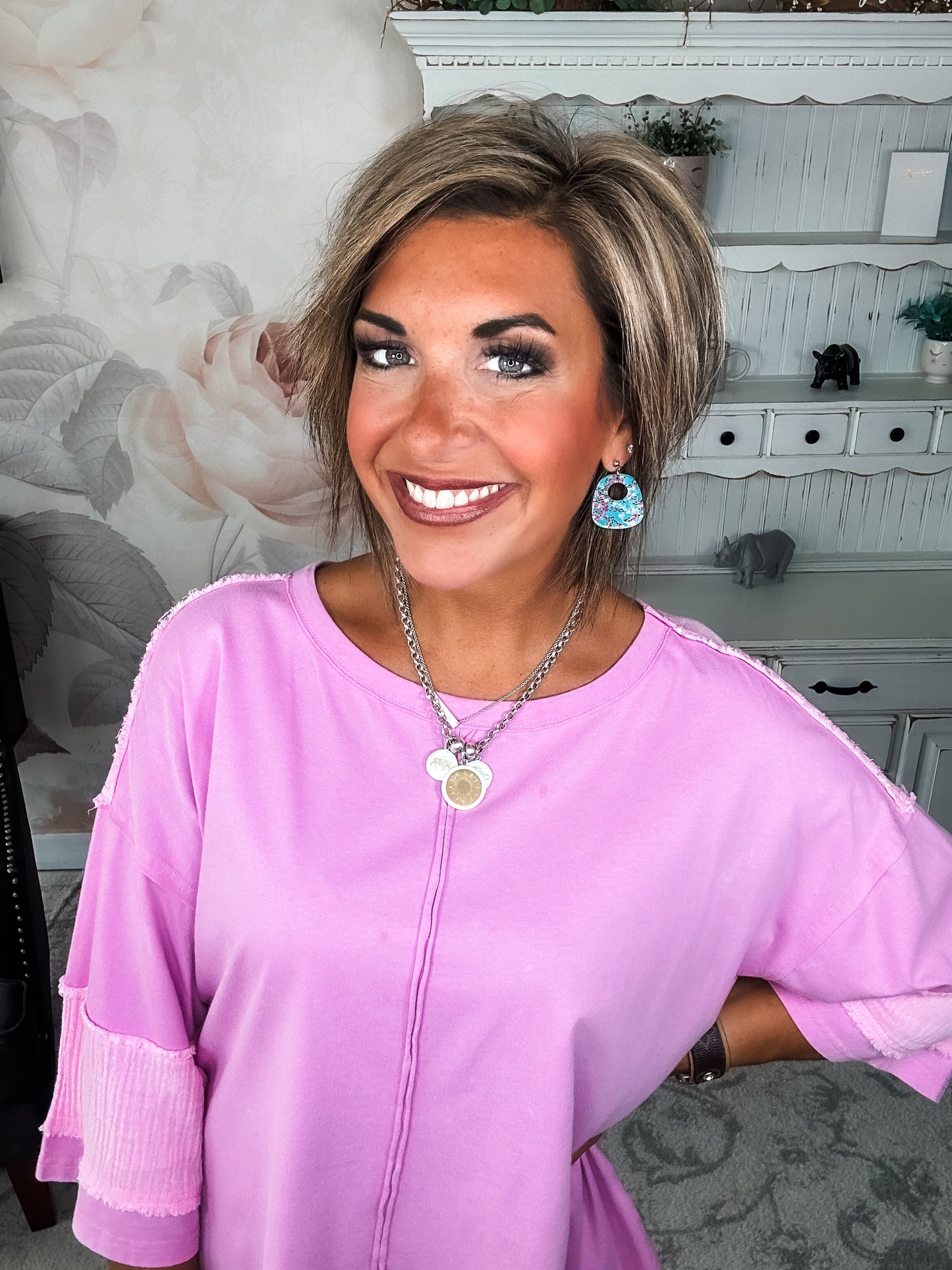 Anything To Help Tunic Top - Pink
