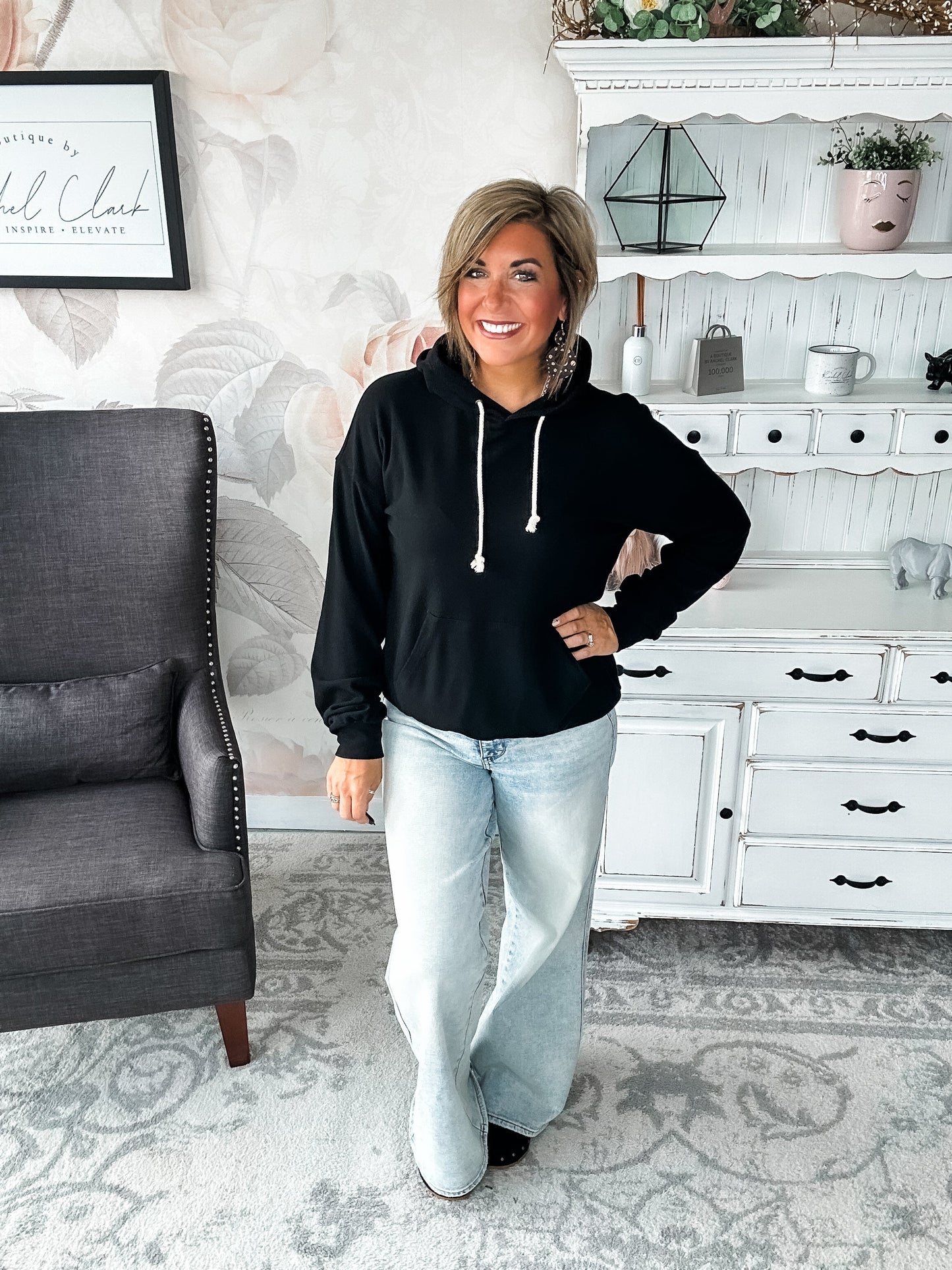 Ampersand Avenue Performance Fleece University Hoodie - Poppy Seed