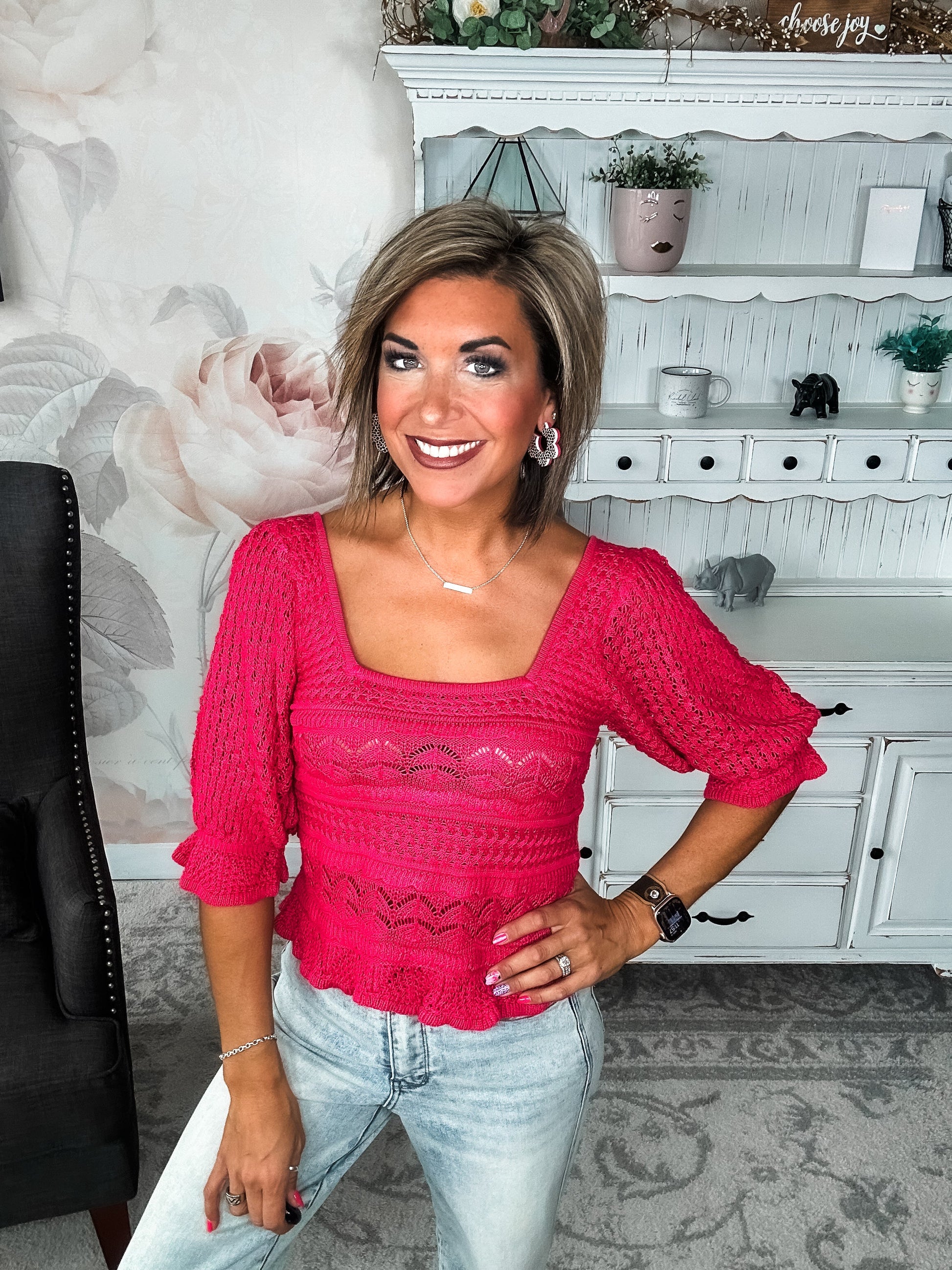 Feel You Fallin' Crochet Top