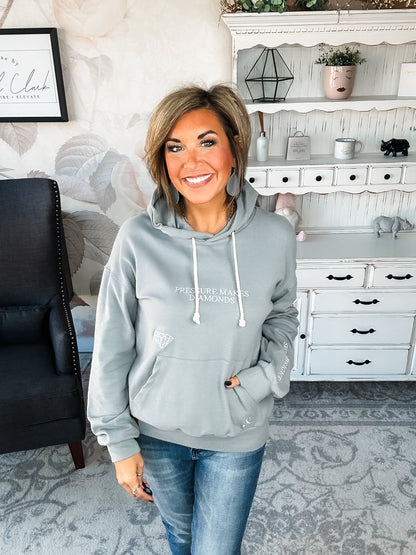 Ampersand Avenue University Hoodie - Pressure Makes Diamonds