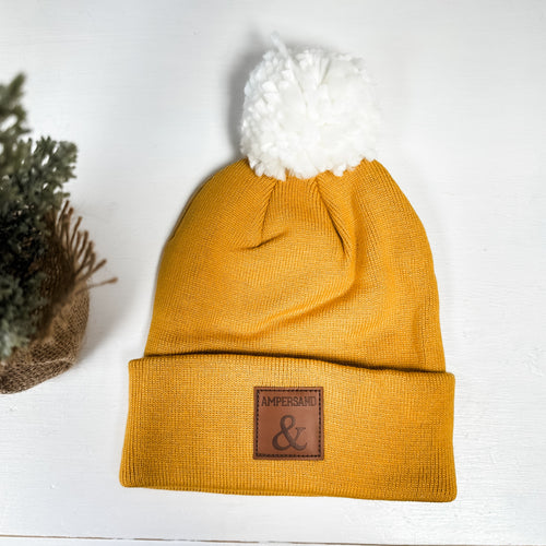 Ampersand Avenue Pom Beanie - Golden Yellow