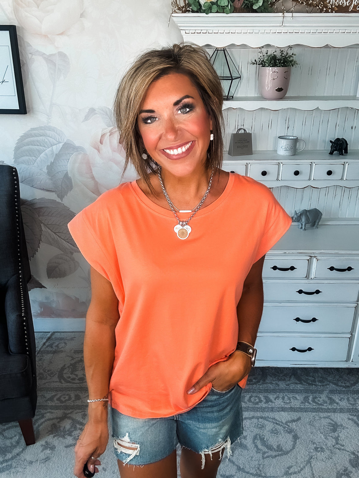 Forever Feels Tee - Cantaloupe